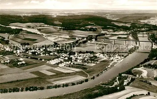 AK / Ansichtskarte Sinzing_Oberpfalz mit Bayerns laengster Autobahnbruecke Fliegeraufnahme Sinzing Oberpfalz