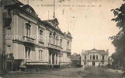 AK / Ansichtskarte Mayenne Theatre et la Justice de Paix Mayenne