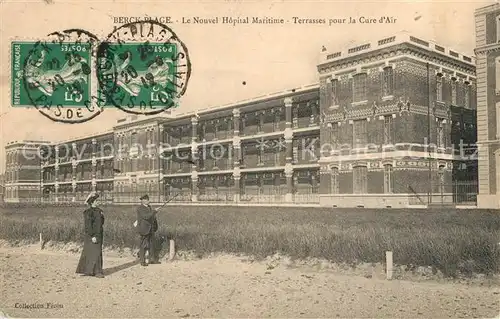 AK / Ansichtskarte Berck Plage Nouvel Hopital Maritime Terrasses pour la Cure d Air Berck Plage