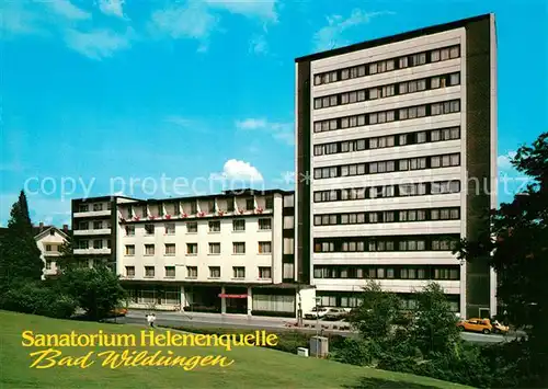 AK / Ansichtskarte Bad_Wildungen Sanatorium Helenenquelle Bad_Wildungen