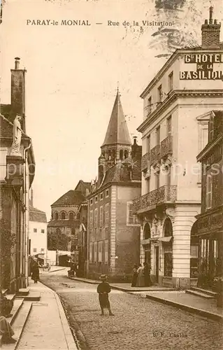 AK / Ansichtskarte Paray le Monial Rue de la Visitation Paray le Monial