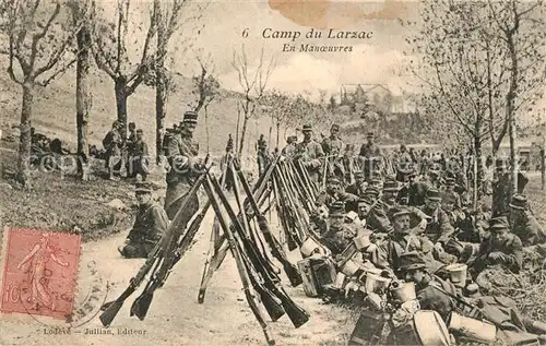 AK / Ansichtskarte Camp_du_Larzac en manoeuvres 