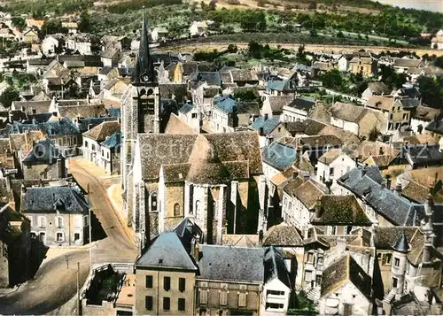 AK / Ansichtskarte Pont sur Yonne Vue d ensemble Eglise vue aerienne Pont sur Yonne