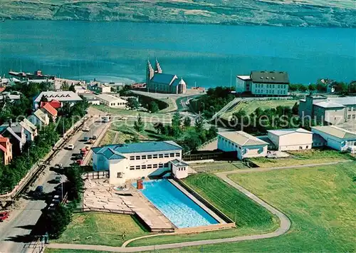 AK / Ansichtskarte Akureyri Aerial view Akureyri