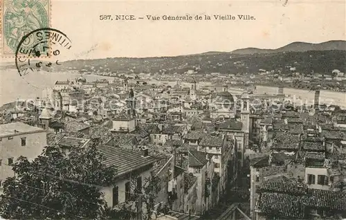 AK / Ansichtskarte Nice_Alpes_Maritimes Panorama Vieille Ville Nice_Alpes_Maritimes