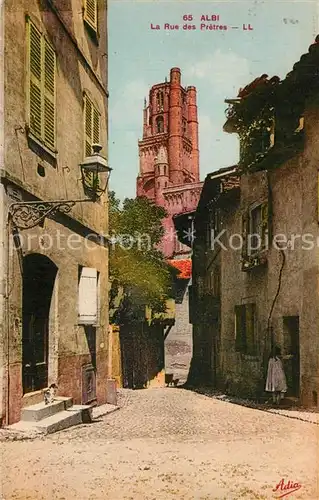 AK / Ansichtskarte Albi_Tarn La Rue des Pretres Albi_Tarn