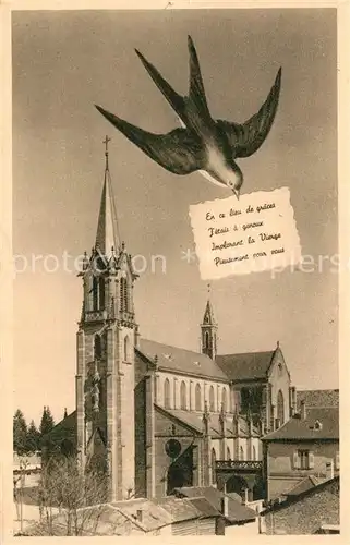 AK / Ansichtskarte Marienthal_Elsass La Basilique Brieftaube Marienthal Elsass