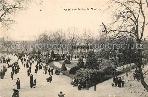 AK / Ansichtskarte Limoges_Haute_Vienne Champ de Juillet la Musique Limoges_Haute_Vienne