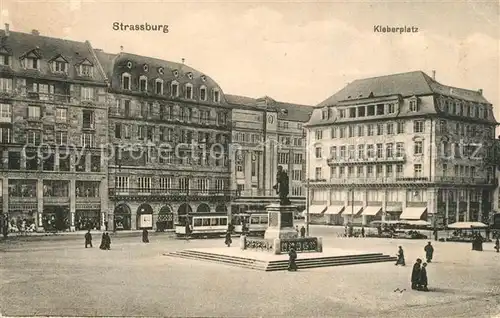 AK / Ansichtskarte Strassburg_Elsass Kleberplatz Strassburg Elsass