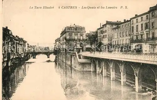 AK / Ansichtskarte Castres_Tarn Les Quais les Lavoirs Castres_Tarn