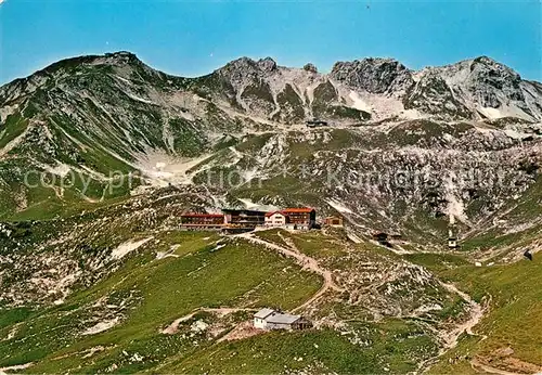 AK / Ansichtskarte Oberstdorf Nebelhorn Bergstation Berghaus Allgaeuer Alpen Oberstdorf