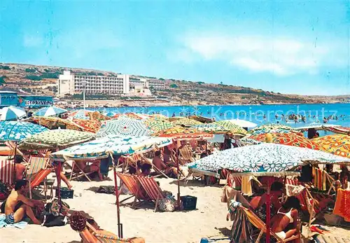 AK / Ansichtskarte Malta Mellieha Bay Ghadira Beach Strand Malta