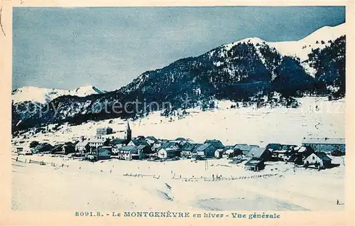 AK / Ansichtskarte Montgenevre en hiver Vue generale Montgenevre