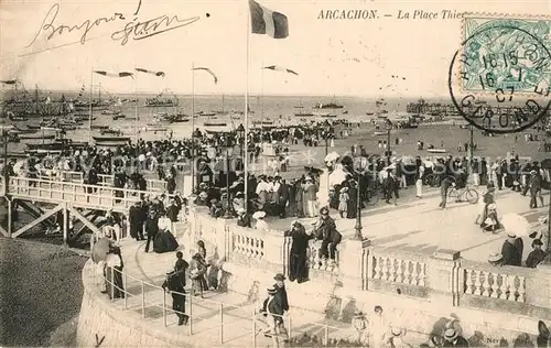 AK / Ansichtskarte Arcachon_Gironde Place Thier Arcachon Gironde