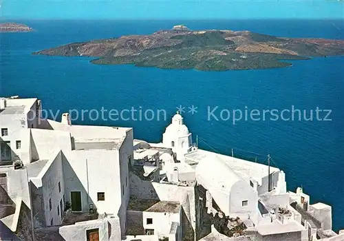 AK / Ansichtskarte Thera_Santorin Blick auf Insel Kameni Thera Santorin