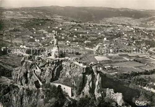 AK / Ansichtskarte Le_Puy en Velay Vue panoramique aerienne du Rocher de la Vierge Le_Puy en Velay