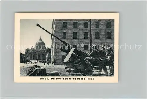 AK / Ansichtskarte Militaria_Deutschland_WK2 Von Stalingrad bis N?rnberg Die Ewige Stadt Vor dem Petersdom Eilebrecht Zigaretten 