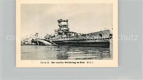 AK / Ansichtskarte Militaria_Deutschland_WK2 Von Stalingrad bis N?rnberg Toulan Schlachtschiff Strasbourg Eilebrecht Zigaretten 