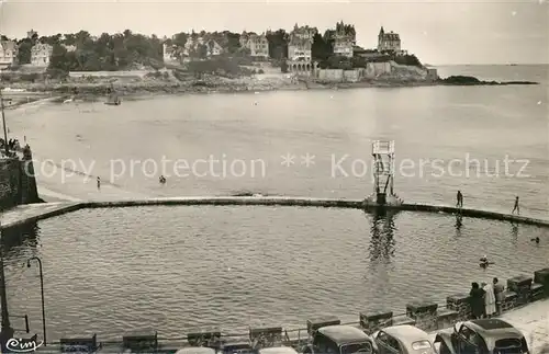 AK / Ansichtskarte Dinard_Ille_et_Vilaine_Bretagne La piscine et la Pointe de la Malouine Dinard_Ille