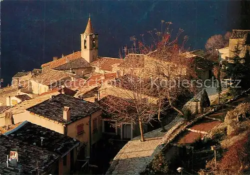 AK / Ansichtskarte Sainte Agnes_Nice Coucher de soleil sur le village Sainte Agnes Nice