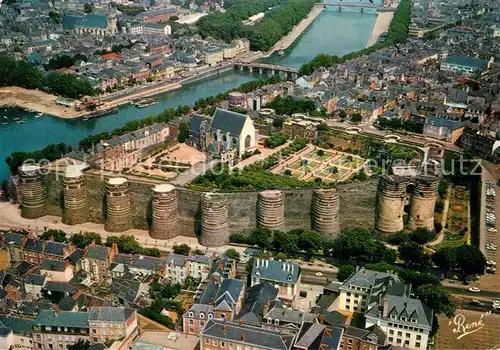 AK / Ansichtskarte Angers Chateau vue aerienne Angers