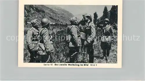 AK / Ansichtskarte Militaria_Deutschland_WK2 Von N?rnberg bis Stalingrad Kriegseintritt Italiens Alpenfront Kronprinz Umberto Mussolini Eilebrecht Zigaretten 