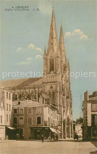 AK / Ansichtskarte Cholet Eglise Notre Dame Cholet