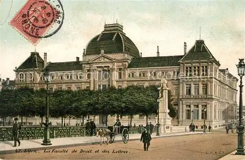 AK / Ansichtskarte Lyon_France La Faculte de Droit et des Lettres Lyon France