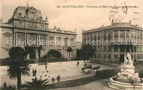 AK / Ansichtskarte Montpellier_Herault Prefecture et Hotel des Postes et Telegraphes Montpellier Herault