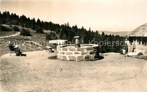 AK / Ansichtskarte Saint Etienne_Loire Jasserie du Mont Pilat Fontaine Table tournante Saint Etienne Loire