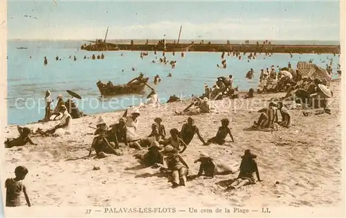 AK / Ansichtskarte Palavas les Flots_Herault Un coin de la plage Palavas les Flots_Herault