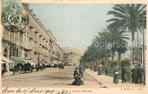 AK / Ansichtskarte Nice_Alpes_Maritimes Avenue Massena Nice_Alpes_Maritimes