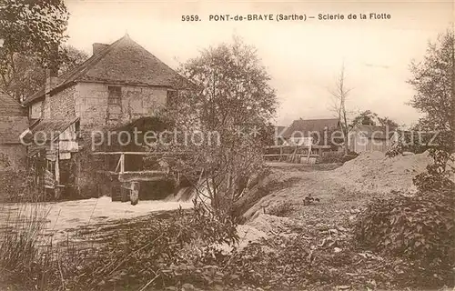 AK / Ansichtskarte Chastanier Pont de Braye Scierie de la Flotte Chastanier