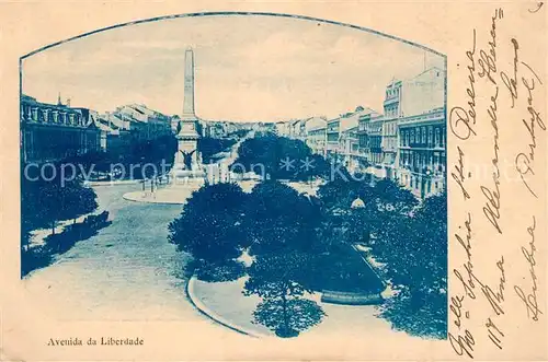 AK / Ansichtskarte Lisboa Avenida du Liberdade Lisboa