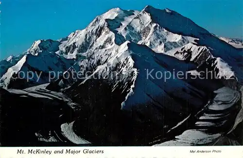 AK / Ansichtskarte Mount_McKinley_Alaska Major Glaciers 