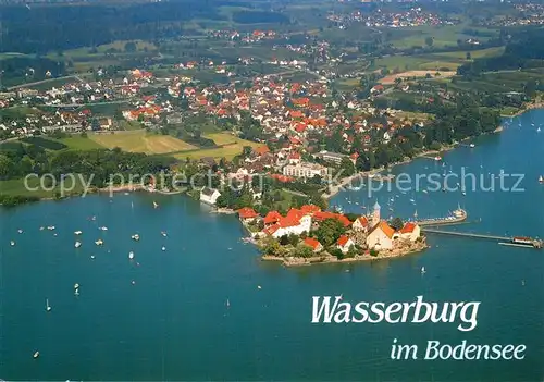 AK / Ansichtskarte Wasserburg_Bodensee Fliegeraufnahme Wasserburg Bodensee