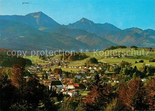 AK / Ansichtskarte Siegsdorf_Oberbayern Panorama Hochfelln Hochgern Siegsdorf Oberbayern