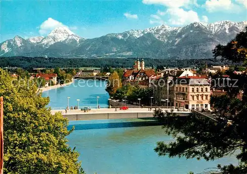 AK / Ansichtskarte Villach_Kaernten Panorama Draubruecke Mittagskogel Villach_Kaernten