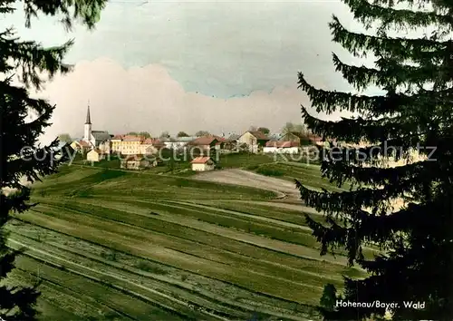 AK / Ansichtskarte Hohenau_Niederbayern Panorama Kirche Hohenau Niederbayern