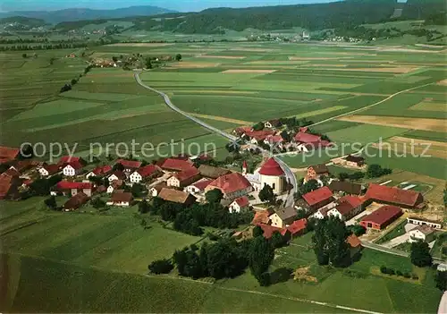 AK / Ansichtskarte Niederachdorf_Donau Fliegeraufnahme Niederachdorf Donau