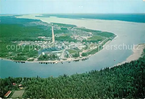 AK / Ansichtskarte Moose_Jaw Fliegeraufnahme General Hospital James and Hudson Bay Moose_Jaw