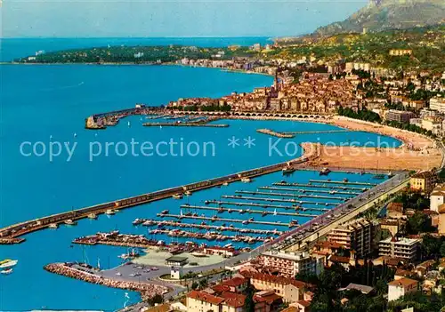 AK / Ansichtskarte Garavan_Menton Nouveau port vieille ville Cap Martin vus du Boulevard de Garavan Garavan Menton