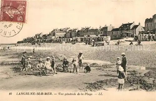 Langrune sur Mer Vue generale de la Plage Langrune sur Mer