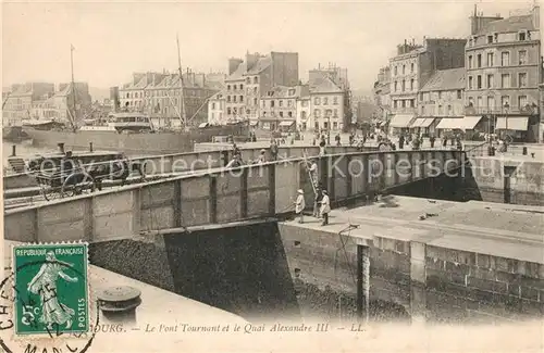 Cherbourg_Octeville_Basse_Normandie Le Pont Tournant et le Quai Alexandre III Cherbourg_Octeville