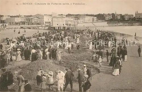 AK / Ansichtskarte Pontaillac Concours de Forts en Sable  Pontaillac