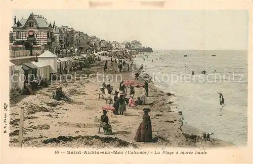 AK / Ansichtskarte Saint Aubin sur Mer_Calvados Plage  Saint Aubin sur Mer