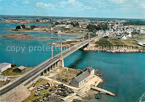 AK / Ansichtskarte Kergo Pont Lorois vue aerienne 