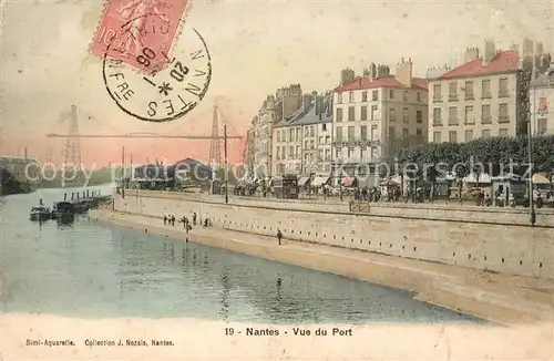 AK / Ansichtskarte Nantes_Loire_Atlantique Vue du Port Nantes_Loire_Atlantique