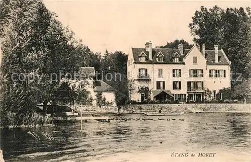 AK / Ansichtskarte Moret sur Loing Etang de Moret  Moret sur Loing