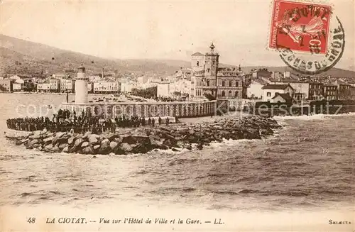 AK / Ansichtskarte La_Ciotat Hotel de Ville Gare  La_Ciotat